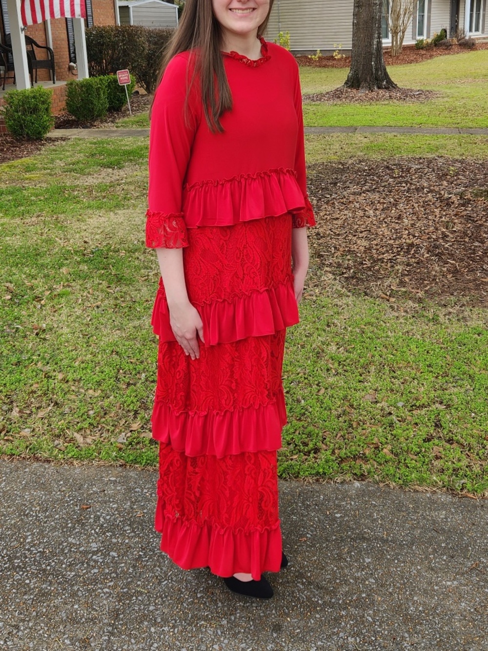 Ruffled Lace Noel Zadie B’s Dress
